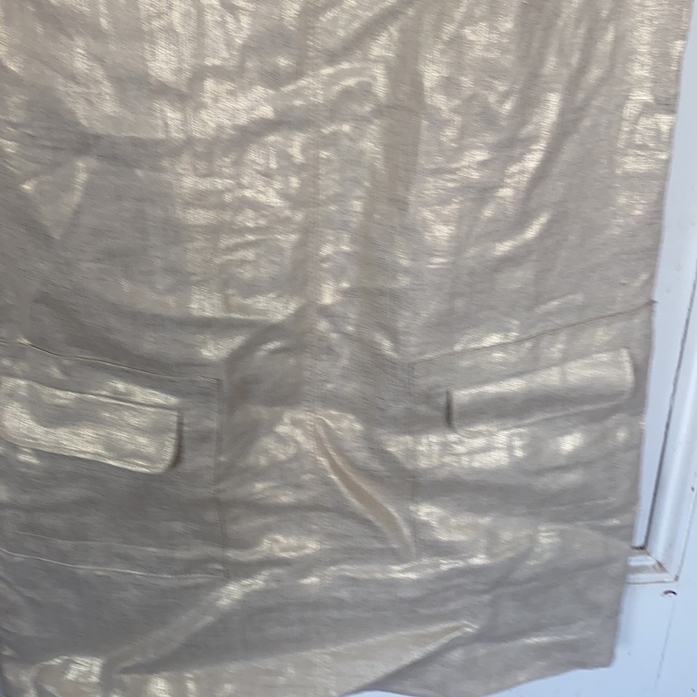 J. Crew  gold dress with grommets and pockets size 2 - Picture 4 of 4